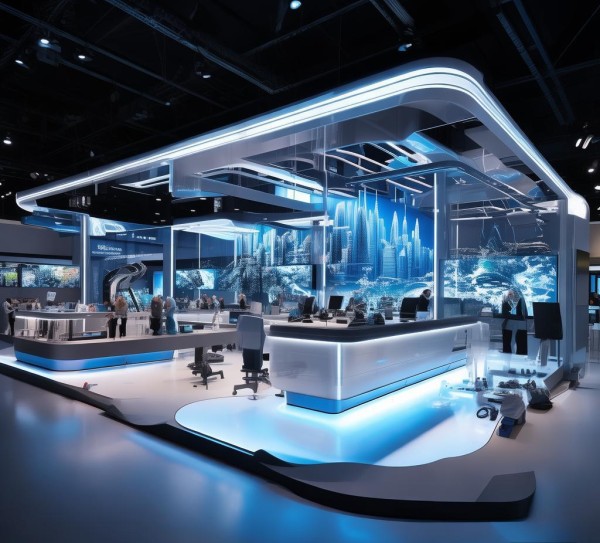 科技动态展台效果图设计与制作全攻略，从构思到呈现的实战指南