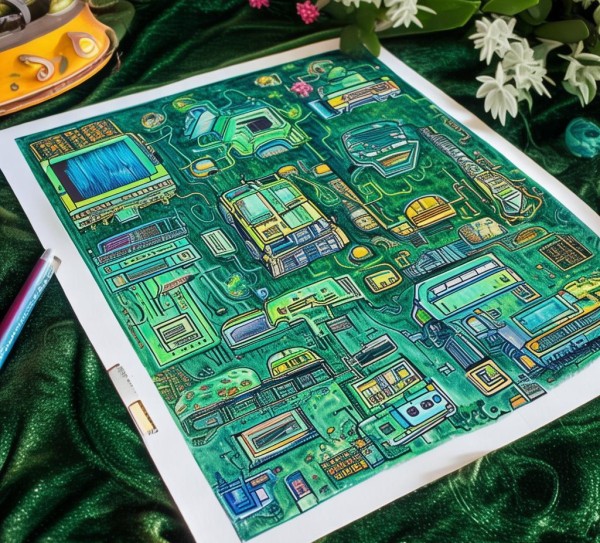 绿绒板上的科技新篇,手抄报里的创新与梦想 绿绒板上的科技新篇,手抄报里的创新与梦想