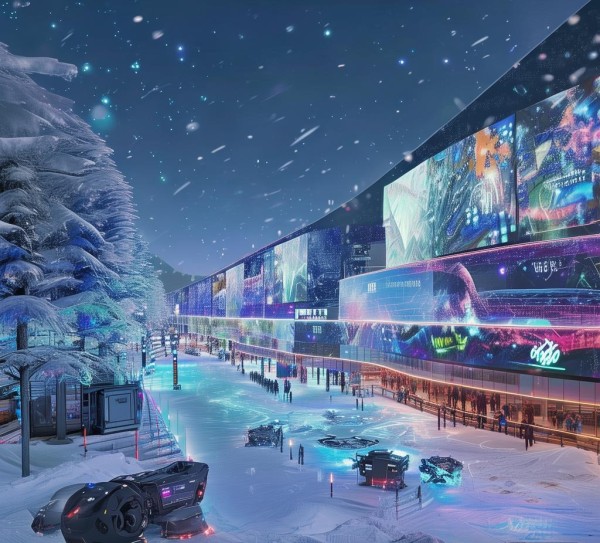 冬奥村里黑科技动态图，科技赋能冰雪盛会，智慧生活焕新篇