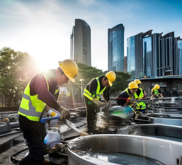 宁波高新科技开发区开展隔油池专项清理行动 筑牢环保防线