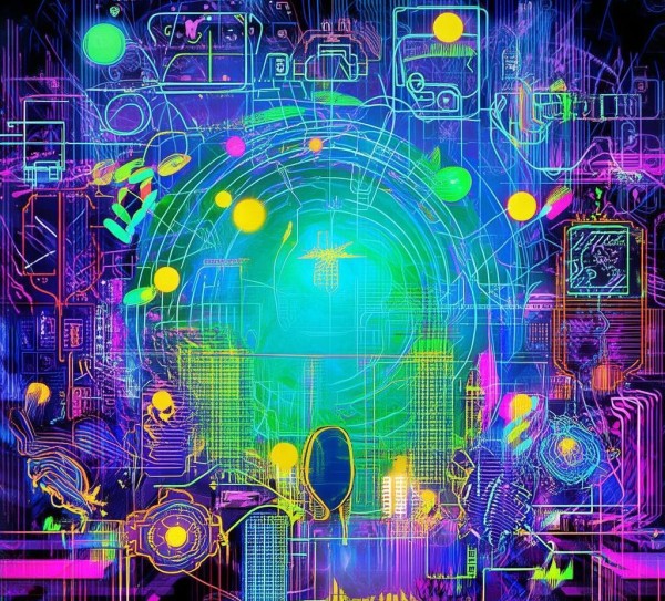 科技与创新，色彩描绘创意的绚丽画卷