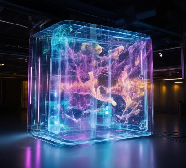 高科技动态屏风图片素材，重塑空间视觉体验的智能新范式